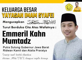 Keluarga Yayasan Imam Syafei Turut Berduka Cita Atas Meninggalnya Eril