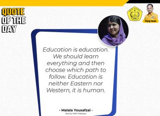 Quote Of the Day Education is Education